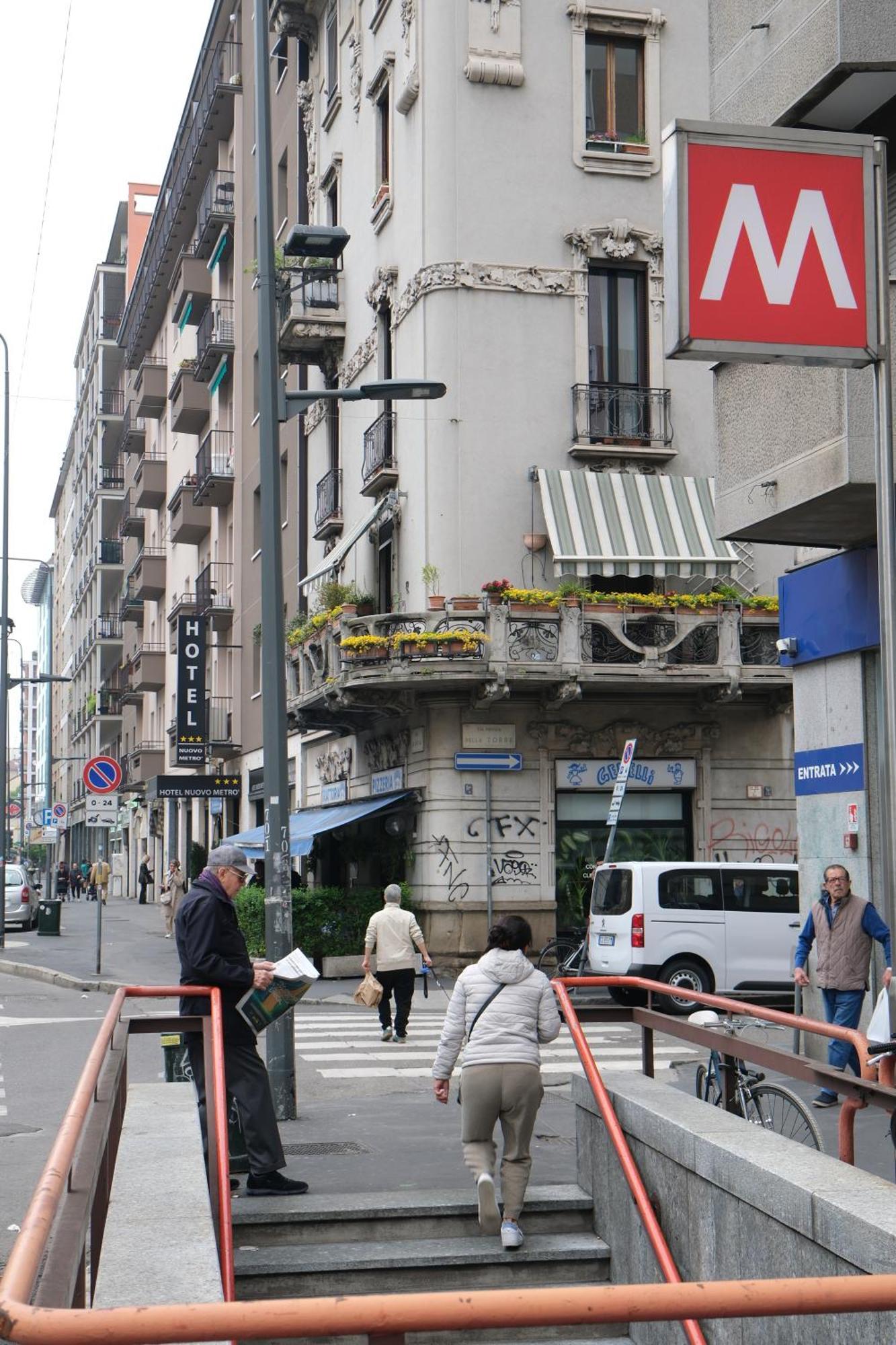 Hotel Nuovo Metro Mailand Exterior foto