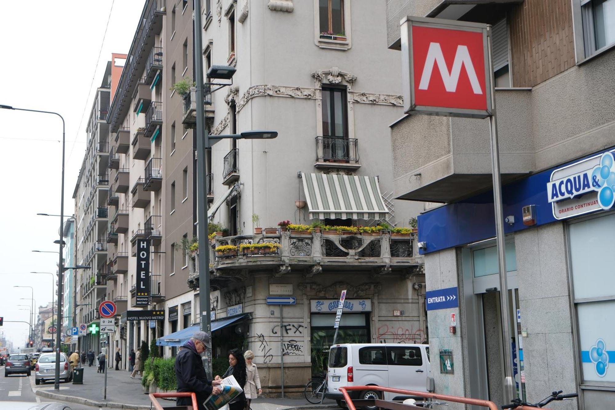 Hotel Nuovo Metro Mailand Exterior foto